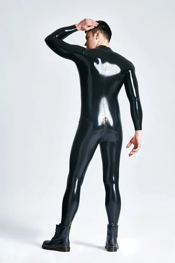 Latex Male Mr Muscles Front-zip Latex Catsuit