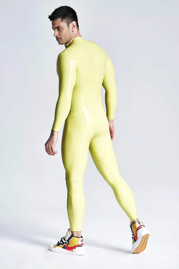 Latex Male Mr Muscles Front-zip Latex Catsuit