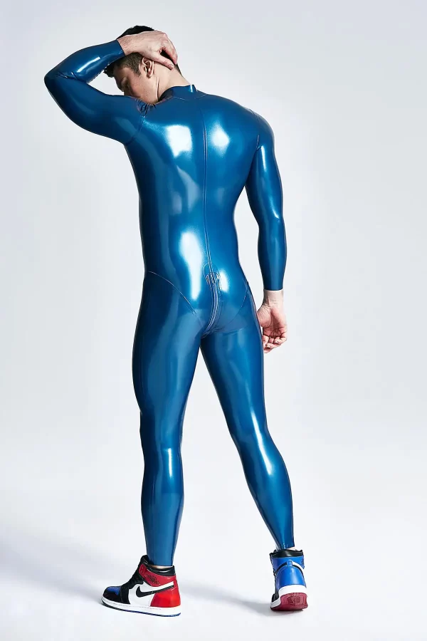 Latex Male Mr Muscles Front-zip Latex Catsuit