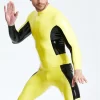 Latex Male Crossway Front Zip Catsuit