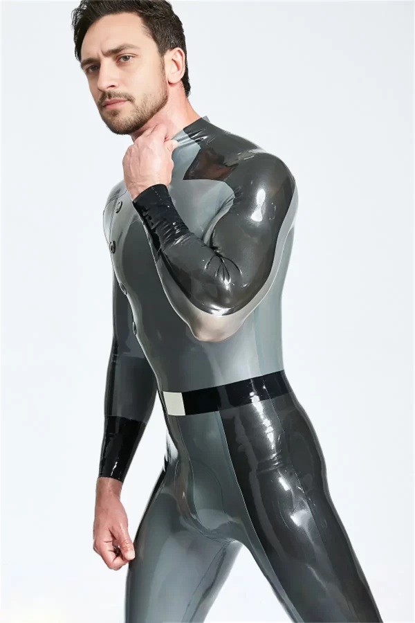 Latex Male Flight Commander Latex Catsuit