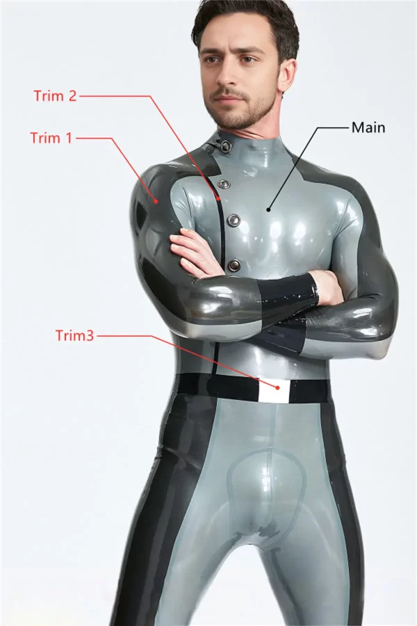 Latex Male Flight Commander Latex Catsuit