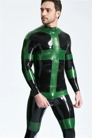 Latex Male Herald Back Zip Catsuit