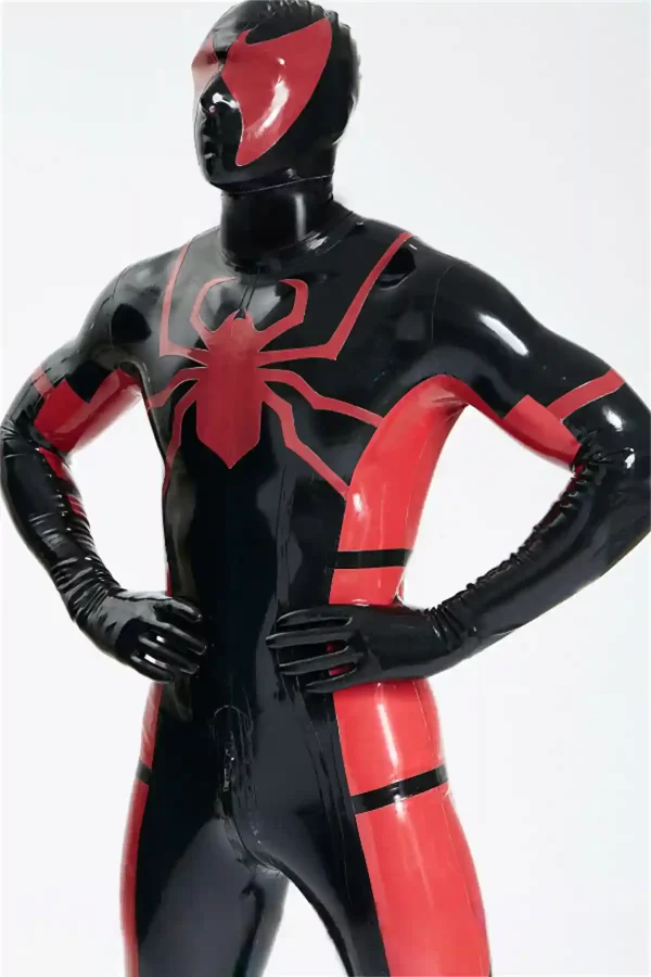 Latex Male Red Venom-Man?? Rubber Catsuit