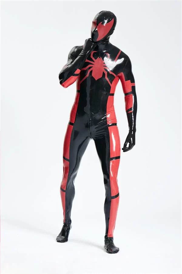 Latex Male Red Venom-Man?? Rubber Catsuit