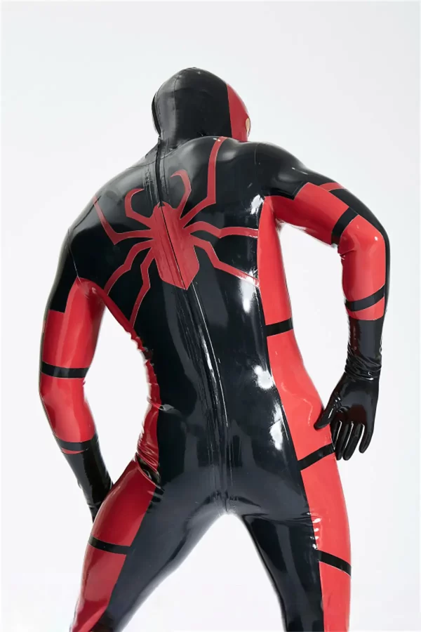 Latex Male Red Venom-Man?? Rubber Catsuit