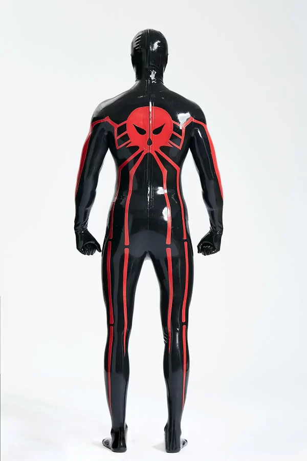 Latex Male Scarlet Spidey Catsuit