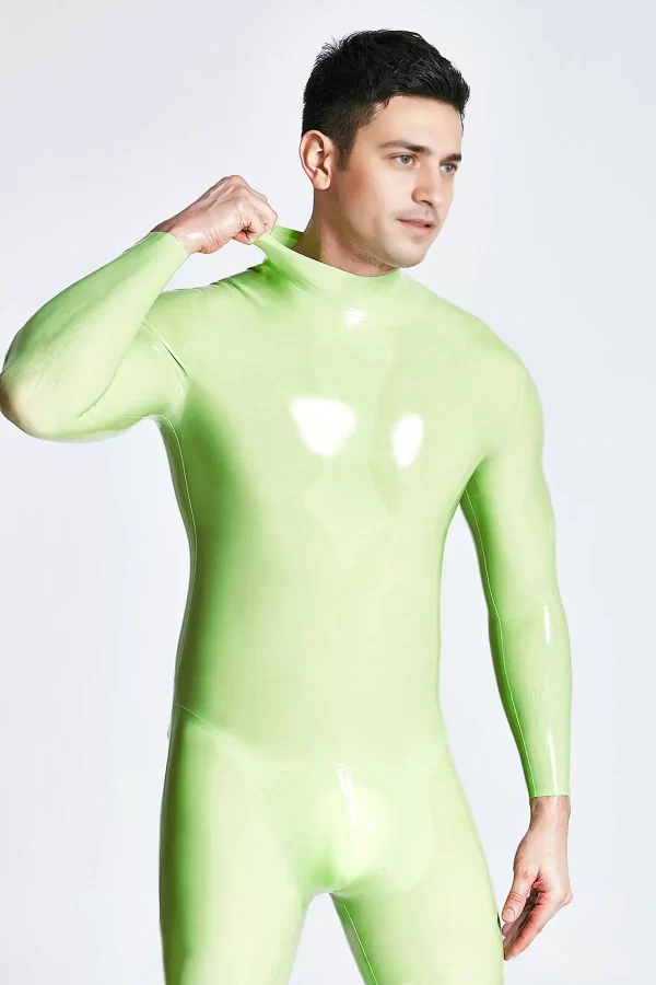 Latex Male Sleekness Basic Neck Entry Latex Catsuit