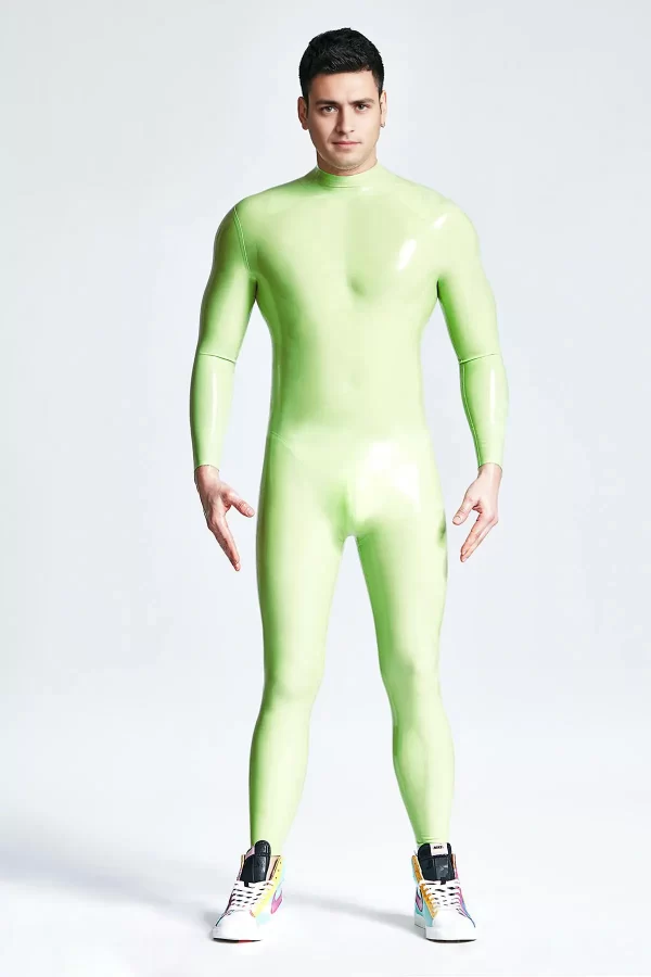 Latex Male Sleekness Basic Neck Entry Latex Catsuit