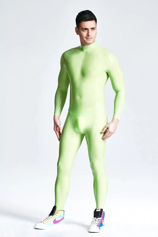 Latex Male Sleekness Basic Neck Entry Latex Catsuit