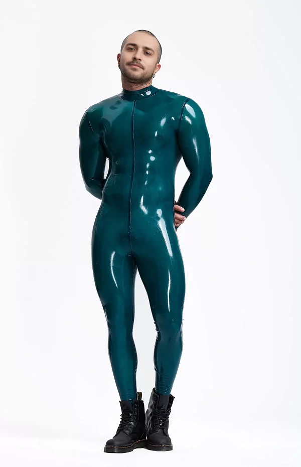 Latex Male Sleekness Basic Neck Entry Latex Catsuit