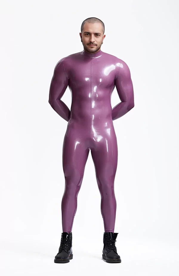 Latex Male Sleekness Basic Neck Entry Latex Catsuit