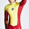 Latex Male Captain Star Back Zip Catsuit