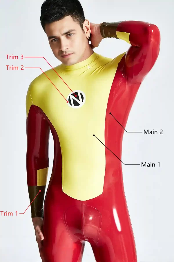 Latex Male Navigator Back Zipper Catsuit