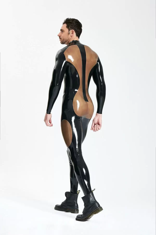 Latex Male Dome Delusion Front Zipper Catsuit