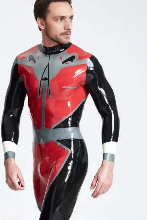 Latex Male Space Traveller Back Zip Catsuit