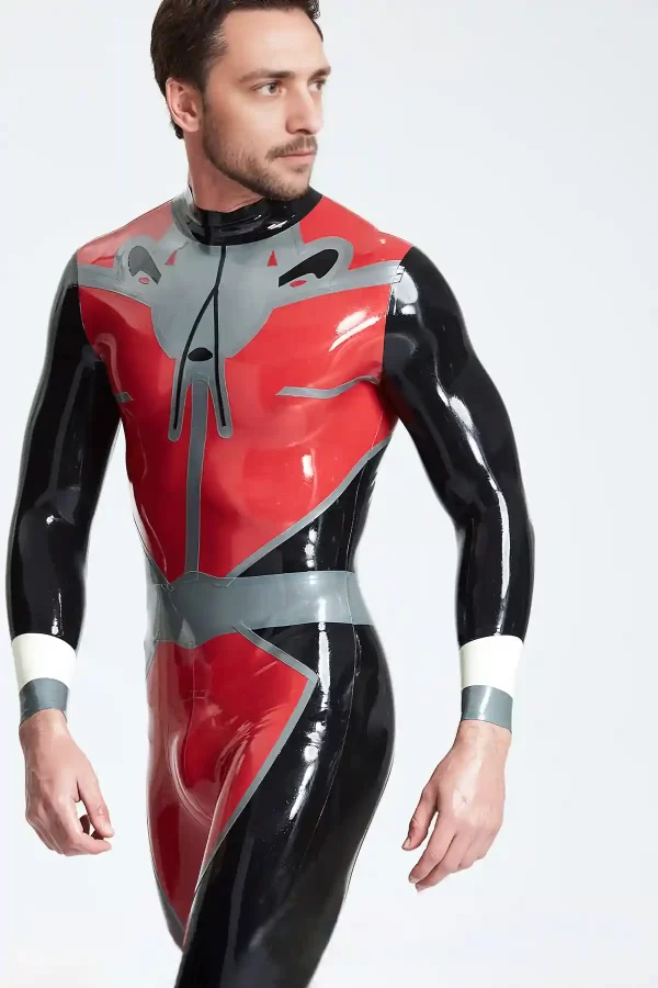 Latex Male Space Traveller Back Zip Catsuit