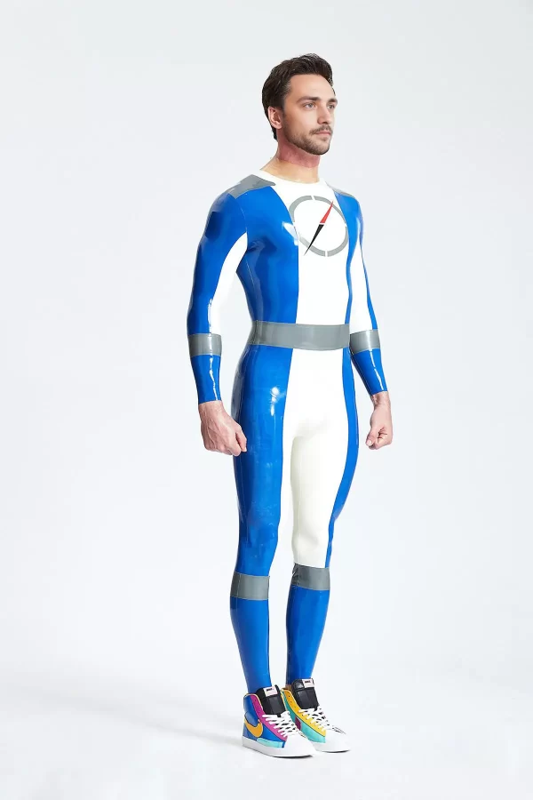 Latex Male Time Traveller Back Zip Catsuit