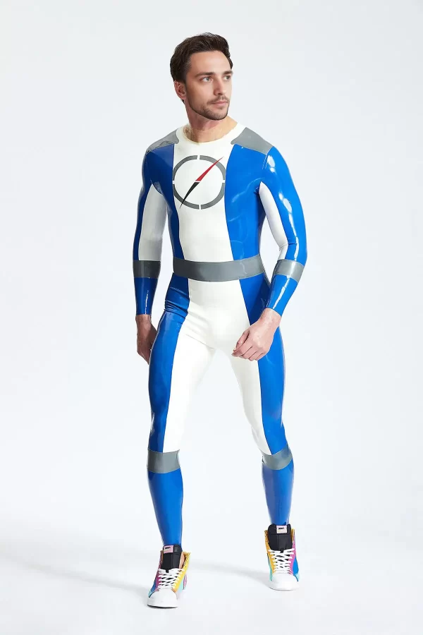 Latex Male Time Traveller Back Zip Catsuit