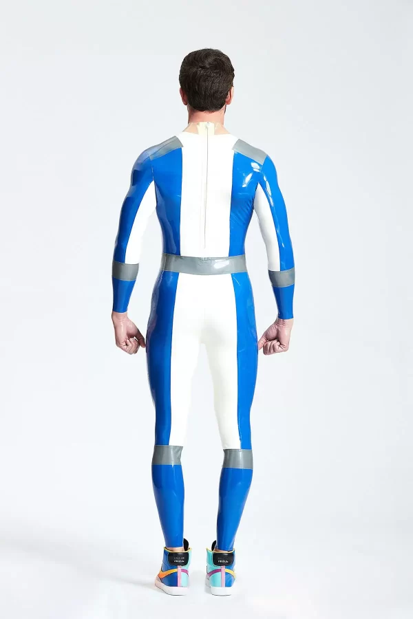 Latex Male Time Traveller Back Zip Catsuit