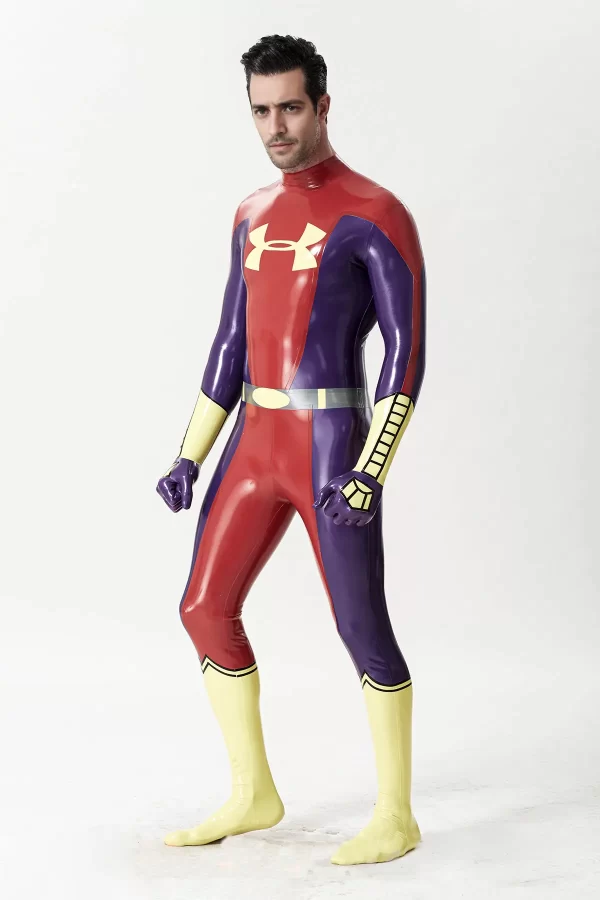 Latex Male U-Man Super Hero Catsuit with Gloves & Feet