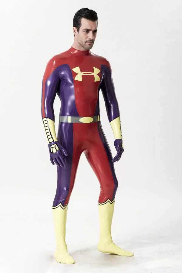 Latex Male U-Man Super Hero Catsuit with Gloves & Feet