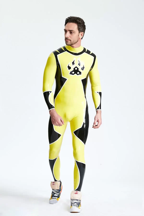 Latex Male Galactica Back Zip Catsuit