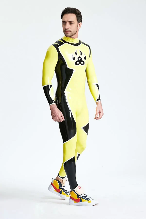 Latex Male Galactica Back Zip Catsuit