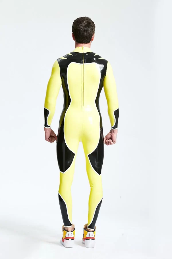 Latex Male Galactica Back Zip Catsuit