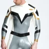 Latex Male Arrowhead Back Zip Catsuit