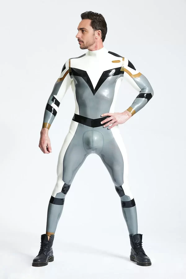 Latex Male Astro-Moon Catsuit