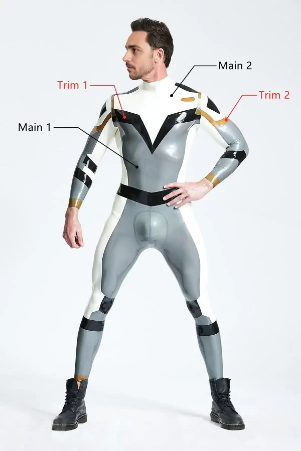 Latex Male Astro-Moon Catsuit