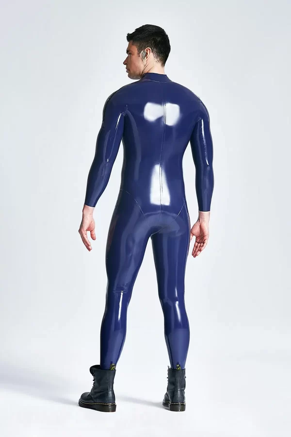 Latex Male Shoulder-zip Catsuit