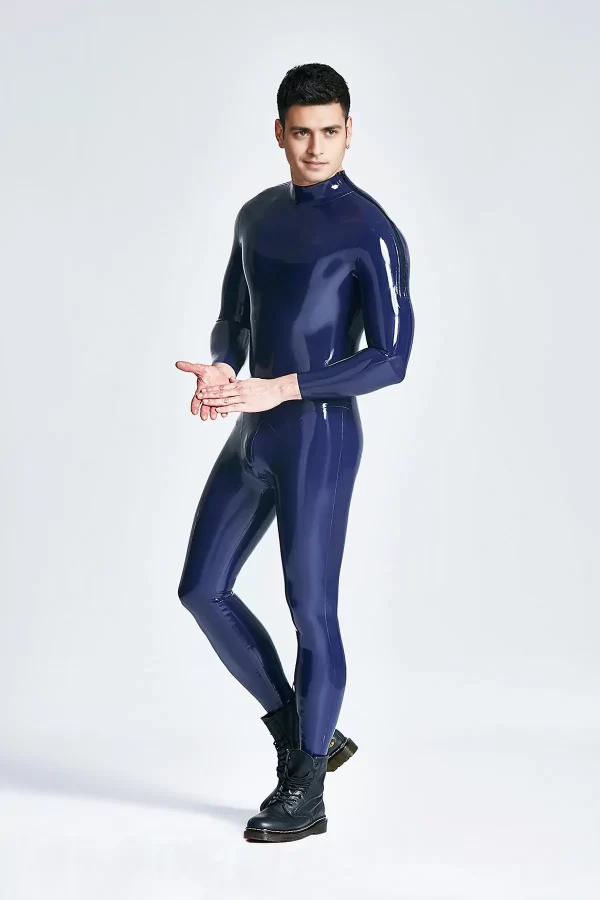 Latex Male Shoulder-zip Catsuit