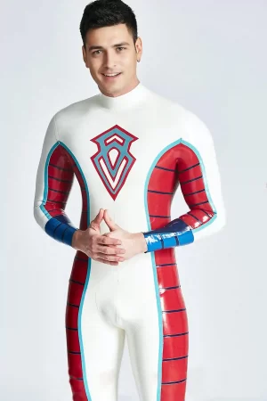 Latex Male Diamond Duke Back Zipper Catsuit