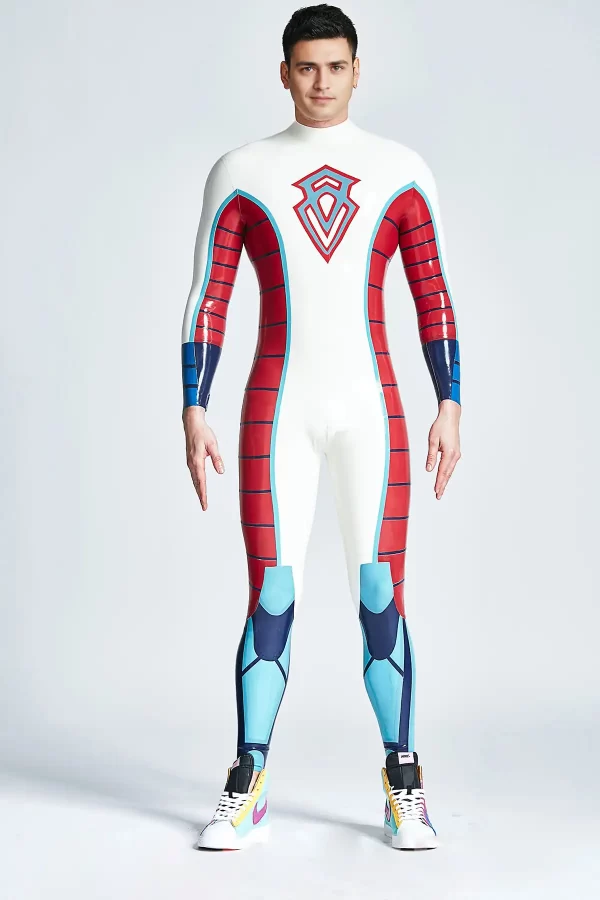 Latex Male Diamond Duke Back Zipper Catsuit