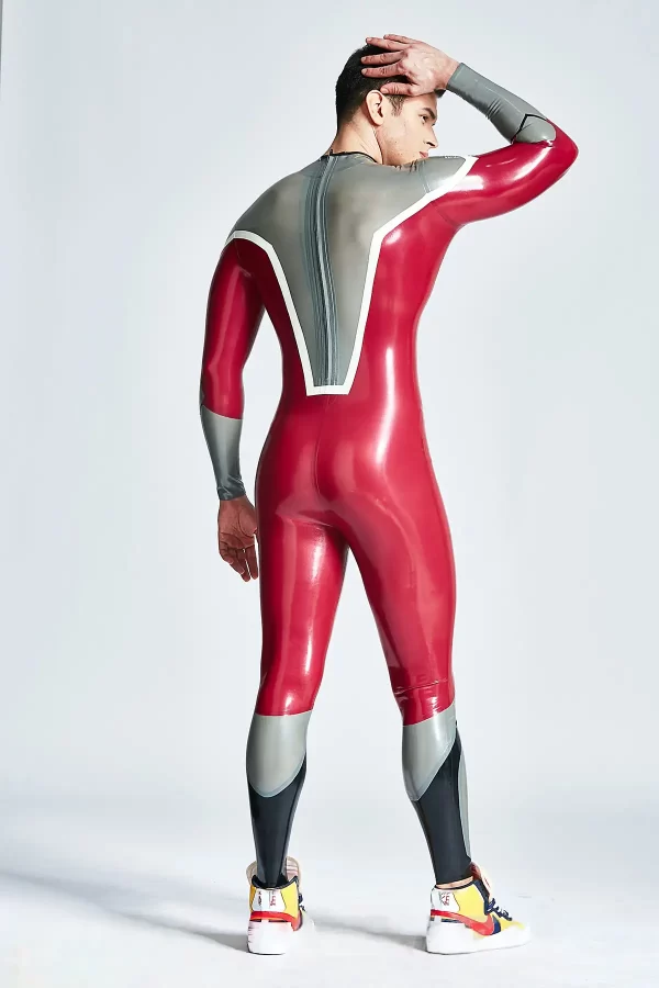 Latex Male Dynamo Back Zipper Catsuit