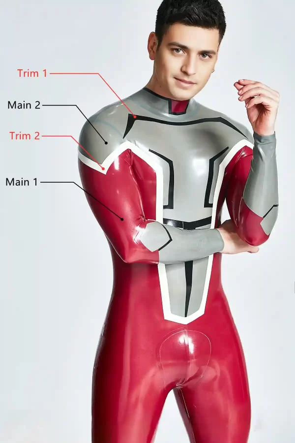 Latex Male Dynamo Back Zipper Catsuit