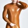 Latex Male Muscle Chest Codpiece Catsuit