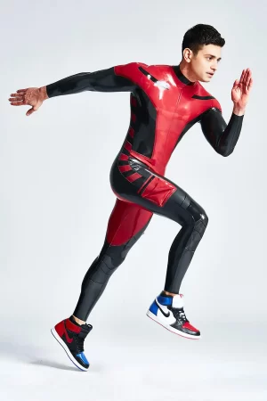 Latex Male Safari Adventurer Back Zipper Catsuit