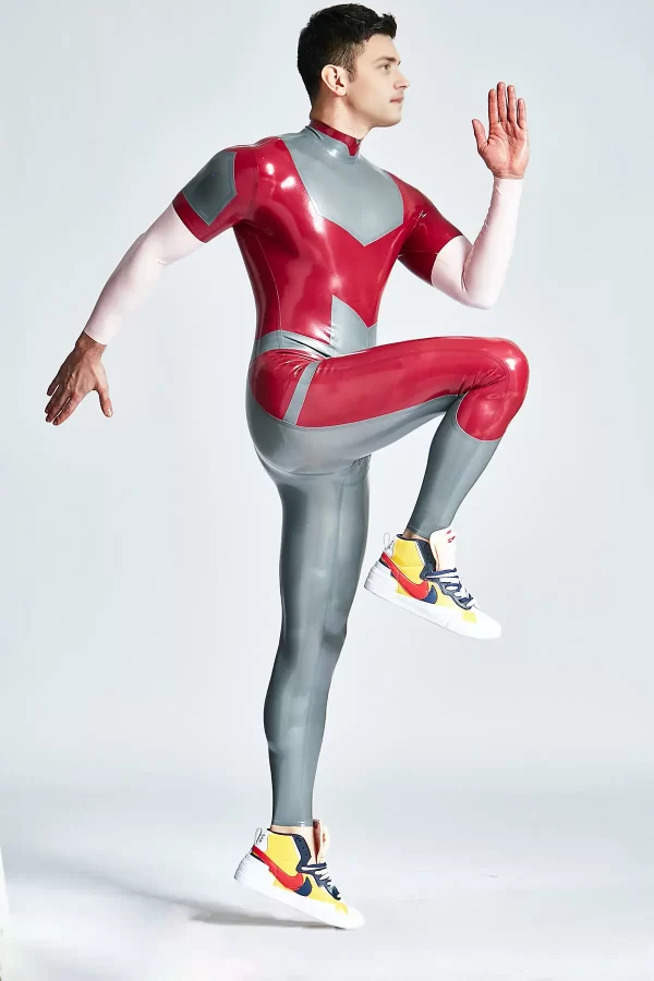 Latex Male Victorious Back Zipper Catsuit