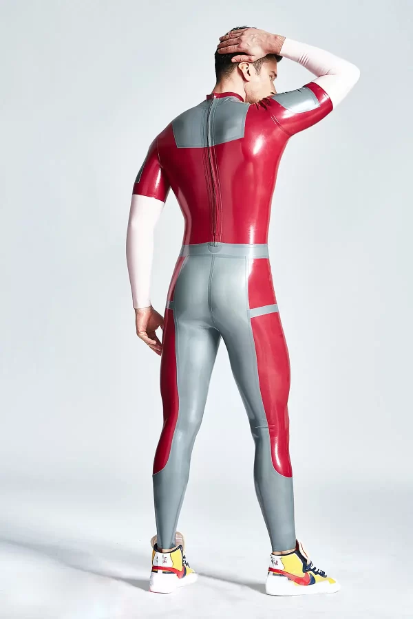 Latex Male Victorious Back Zipper Catsuit