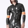 Latex Male Cogwheel Insignia Catsuit