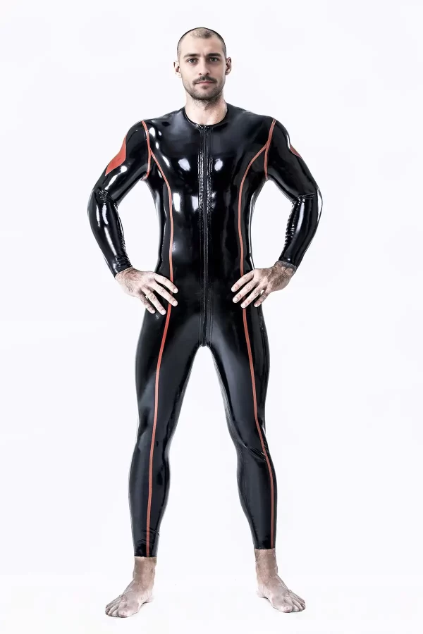 Latex Male Diamond Catsuit