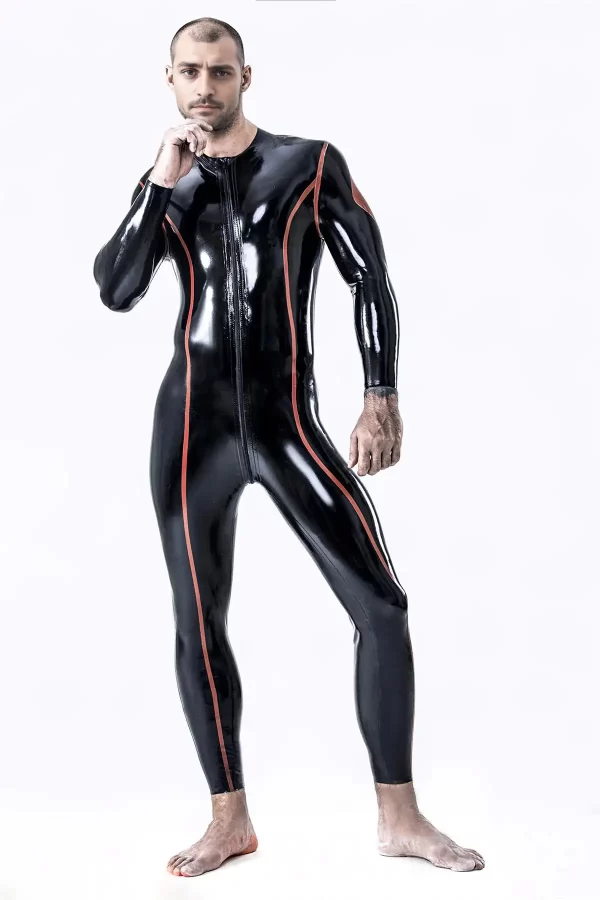 Latex Male Diamond Catsuit