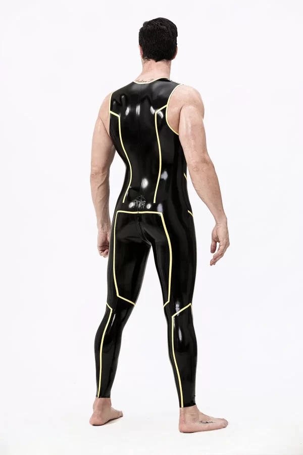 Latex Male Wolverine Sleeveless Catsuit