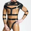 Latex Male Zig-Zag Latex Catsuit