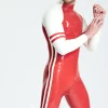 Latex Male Zig-Zag Latex Catsuit