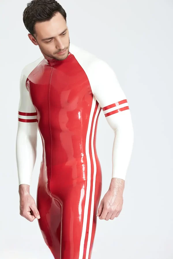 Latex Male Blaze Raglan-Sleeved Catsuit