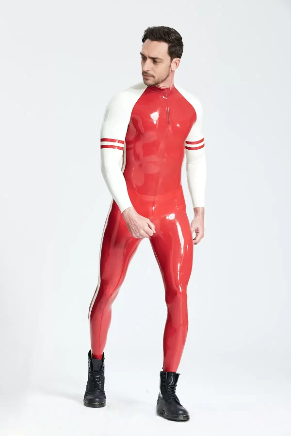 Latex Male Blaze Raglan-Sleeved Catsuit